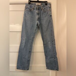 Vintage Levis 505 Mens 33x34 Blue Denim Straight Grunge Work 00s Y2K Regular Fit